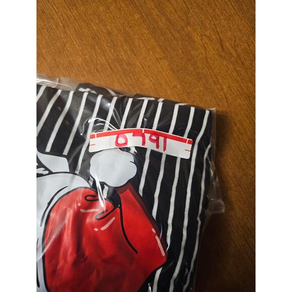 NWT Merry Christmas Shirt w Dog on it Womens Long Sleeve Striped Size Large (791 - Picture 6 of 6